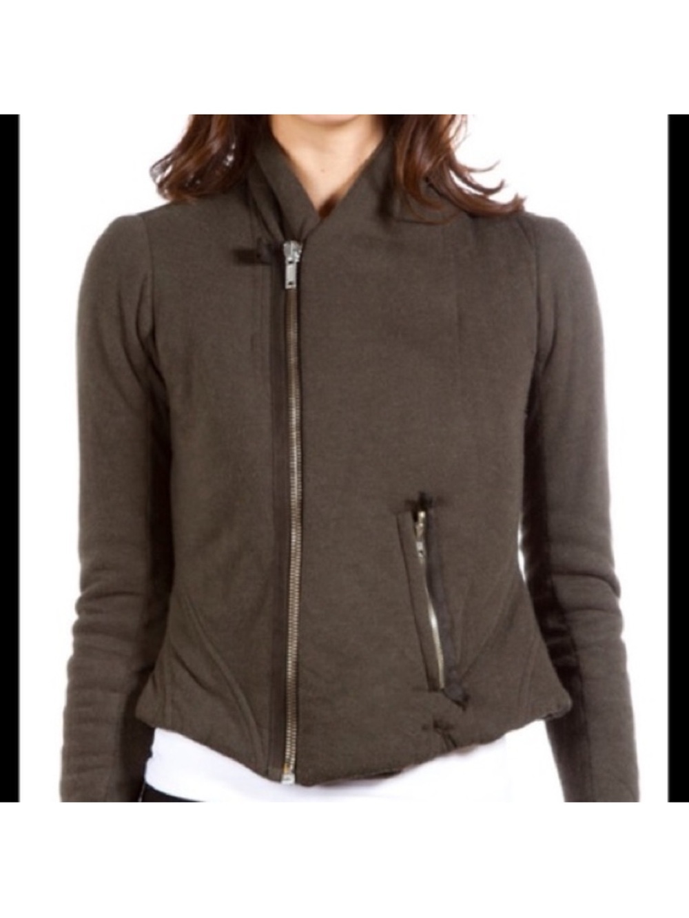 Rick Owens Lilies angora blend brown zippered jacket size 6 - Picture 1 of 16